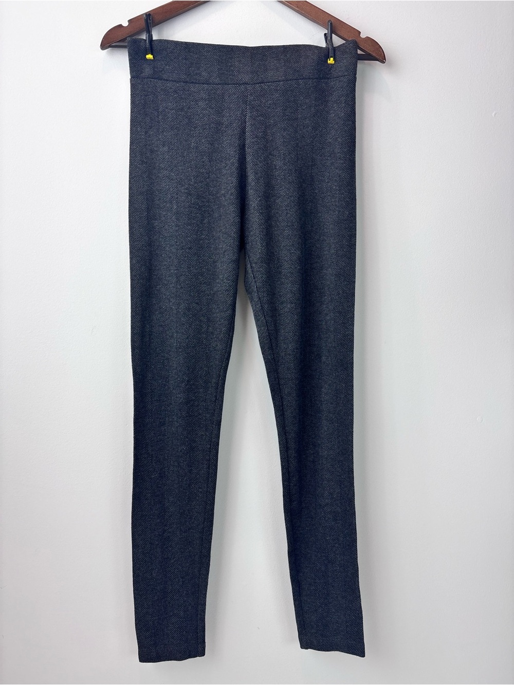 Lou & Grey Gray Herringbone Stretch Pull-On Pants NWT | Size M